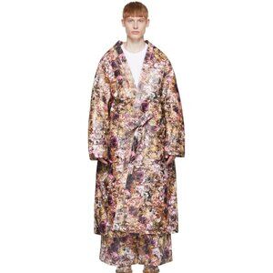 COMME DES GARÇONS HOMME DEUX Floral Jacron Coat